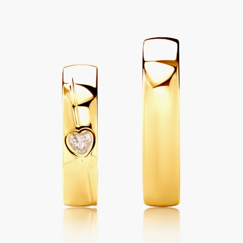 Obrączki ślubne: złote, okrągłe, 5 mm